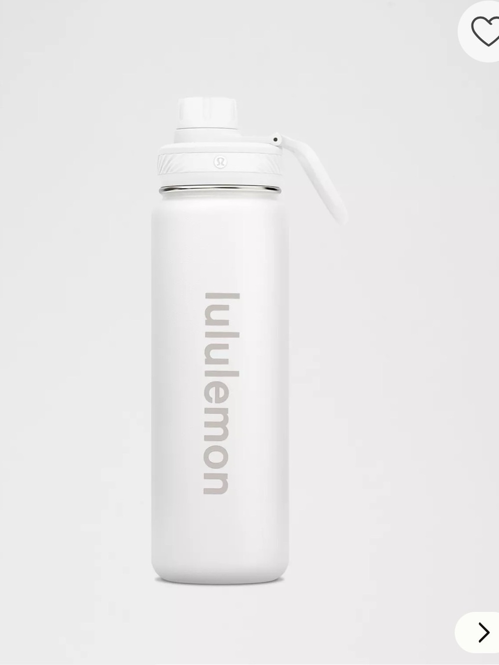 Lululemon Back To Life Sport Bottle 24oz White
